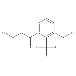 1-(3-(Bromomethyl)-2-(trifluoromethyl)phenyl)-3-chloropropan-1-one Structure