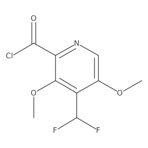 4-(Difluoromethyl)-3,5-dimethoxypicolinoyl chloride Structure
