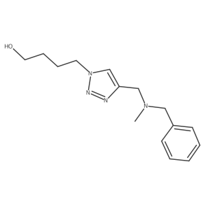 1H-1,2,3-Triazole-1-butanol, 4-[[methyl(phenylmethyl)amino]methyl]- Structure