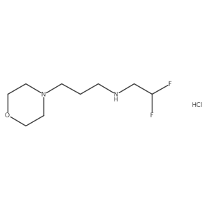 N-(2,2-difluoroethyl)-N-(3-morpholin-4-ylpropyl)amine hydrochloride Structure