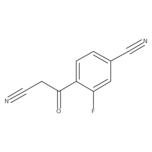4-Cyano-2-fluorobenzoylacetonitrile结构式