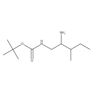 tert-butyl N-(2-amino-3-methylpentyl)carbamate结构式