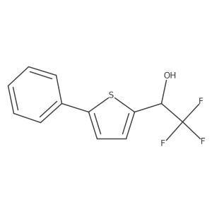 2,2,2-Trifluoro-1-(5-phenylthiophen-2-yl)ethanol Structure