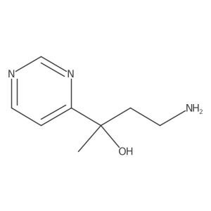 4-Amino-2-(pyrimidin-4-yl)butan-2-ol Structure