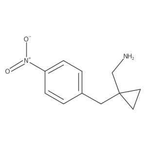 {1-[(4-Nitrophenyl)methyl]cyclopropyl}methanamine结构式