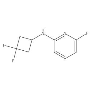 N-(3,3-difluorocyclobutyl)-6-fluoropyridin-2-amine Structure
