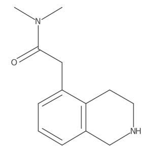 N,N-Dimethyl-2-(1,2,3,4-tetrahydroisoquinolin-5-yl)acetamide结构式