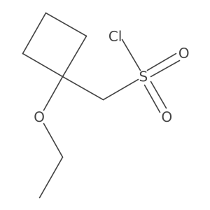 (1-Ethoxycyclobutyl)methanesulfonyl chloride Structure
