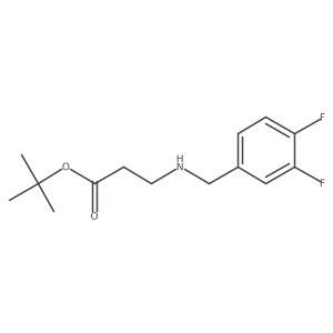 Tert-butyl 3-{[(3,4-difluorophenyl)methyl]amino}propanoate Structure