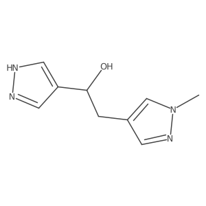 2-(1-Methyl-1H-pyrazol-4-yl)-1-(1H-pyrazol-4-yl)ethan-1-ol Structure