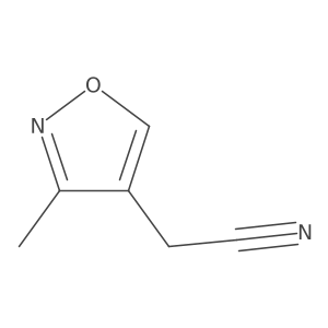 2-(3-Methyl-1,2-oxazol-4-yl)acetonitrile结构式