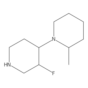 1-(3-Fluoropiperidin-4-yl)-2-methylpiperidine结构式