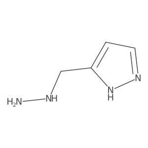 3-(hydrazinylmethyl)-1H-pyrazole结构式
