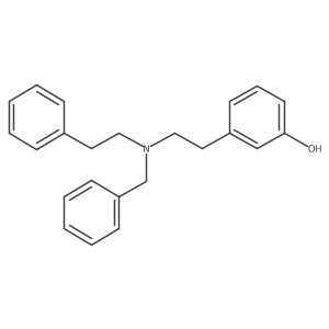 3-(2-(Benzyl(phenethyl)amino)ethyl)phenol Structure