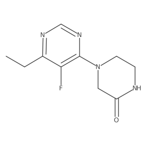 4-(6-Ethyl-5-fluoropyrimidin-4-yl)piperazin-2-one结构式