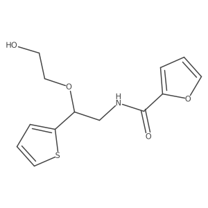 N-(2-(2-hydroxyethoxy)-2-(thiophen-2-yl)ethyl)furan-2-carboxamide结构式