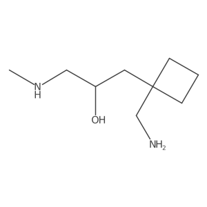 1-[1-(Aminomethyl)cyclobutyl]-3-(methylamino)propan-2-ol Structure