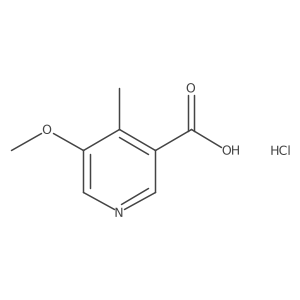 5-Methoxy-4-methylpyridine-3-carboxylic acid hydrochloride Structure