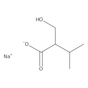 Sodium 2-(hydroxymethyl)-3-methylbutanoate结构式