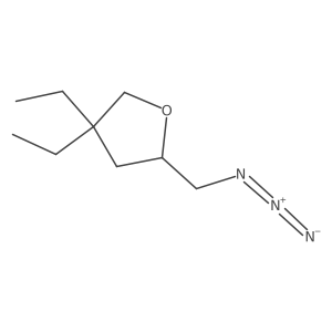 2-(Azidomethyl)-4,4-diethyloxolane结构式