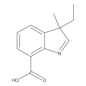 3-Ethyl-3-methyl-3H-indole-7-carboxylic acid结构式