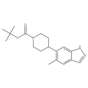 4-(5-Methyl-1H-indazol-6-yl)-1-piperidinecarboxylic acid 1,1-dimethylethyl ester Structure