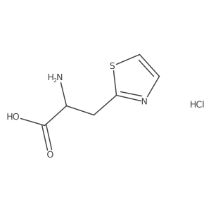 2-Amino-3-(thiazol-2-yl)propanoicacidhydrochloride Structure