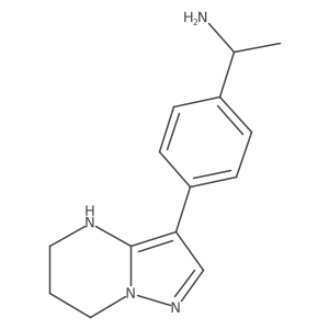1-(4-{4H,5H,6H,7H-pyrazolo[1,5-a]pyrimidin-3-yl}phenyl)ethan-1-amine Structure