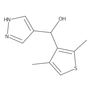 (2,4-dimethylthiophen-3-yl)(1H-pyrazol-4-yl)methanol Structure