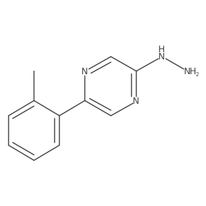 2-Hydrazinyl-5-(2-methylphenyl)pyrazine Structure
