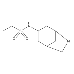 N-{6-azabicyclo[3.2.1]octan-3-yl}ethane-1-sulfonamide结构式