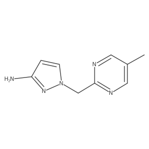 1-[(5-methylpyrimidin-2-yl)methyl]-1H-pyrazol-3-amine结构式