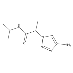 2-(4-amino-1H-1,2,3-triazol-1-yl)-N-(propan-2-yl)propanamide结构式