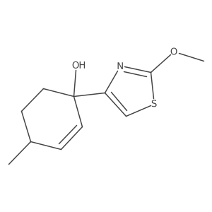 1-(2-Methoxy-1,3-thiazol-4-yl)-4-methylcyclohex-2-en-1-ol结构式