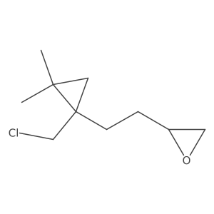 2-{2-[1-(Chloromethyl)-2,2-dimethylcyclopropyl]ethyl}oxirane Structure