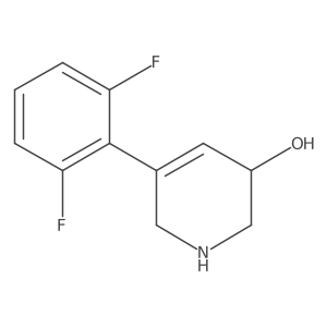 5-(2,6-Difluorophenyl)-1,2,3,6-tetrahydropyridin-3-ol结构式