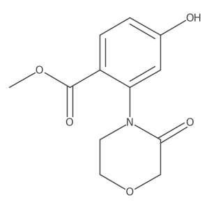 Methyl 4-hydroxy-2-(3-oxomorpholin-4-yl)benzoate Structure