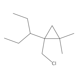 1-(Chloromethyl)-2,2-dimethyl-1-(pentan-3-yl)cyclopropane结构式