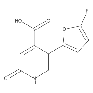 5-(5-Fluorofuran-2-yl)-2-hydroxypyridine-4-carboxylic acid Structure