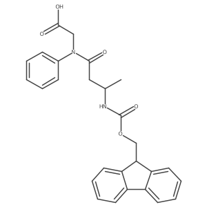 2-[(3S)-3-({[(9H-fluoren-9-yl)methoxy]carbonyl}amino)-N-phenylbutanamido]acetic acid Structure