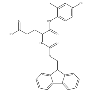 4-({[(9H-fluoren-9-yl)methoxy]carbonyl}amino)-4-[(4-hydroxy-2-methylphenyl)carbamoyl]butanoic acid Structure