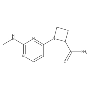 1-[2-(Methylamino)pyrimidin-4-yl]azetidine-2-carboxamide结构式