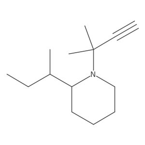 2-(Butan-2-yl)-1-(2-methylbut-3-yn-2-yl)piperidine Structure