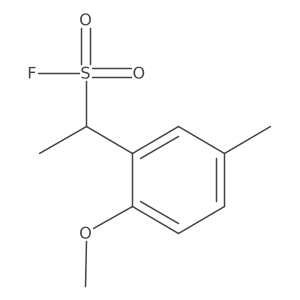1-(2-Methoxy-5-methylphenyl)ethane-1-sulfonyl fluoride结构式