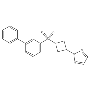2-(1-([1,1'-biphenyl]-3-ylsulfonyl)azetidin-3-yl)-2H-1,2,3-triazole结构式