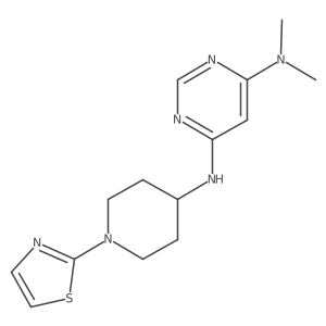 N4,N4-dimethyl-N6-[1-(1,3-thiazol-2-yl)piperidin-4-yl]pyrimidine-4,6-diamine Structure
