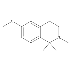 1,2,3,4-Tetrahydro-6-methoxy-1,1,2-trimethylisoquinoline结构式