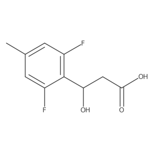 (3R)-3-(2,6-difluoro-4-methylphenyl)-3-hydroxypropanoic acid Structure