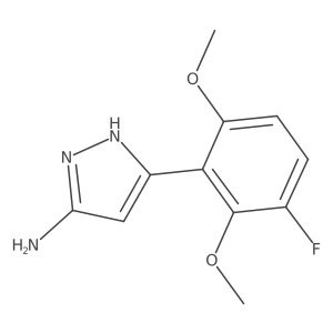 5-(3-fluoro-2,6-dimethoxyphenyl)-1H-pyrazol-3-amine Structure