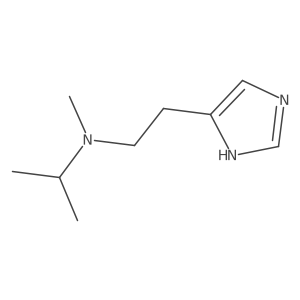 [2-(1H-imidazol-4-yl)ethyl](methyl)(propan-2-yl)amine结构式
